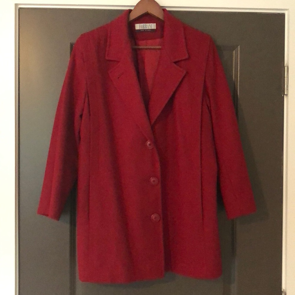 Forrani Red Women’s Coat Size 6 Peacoat